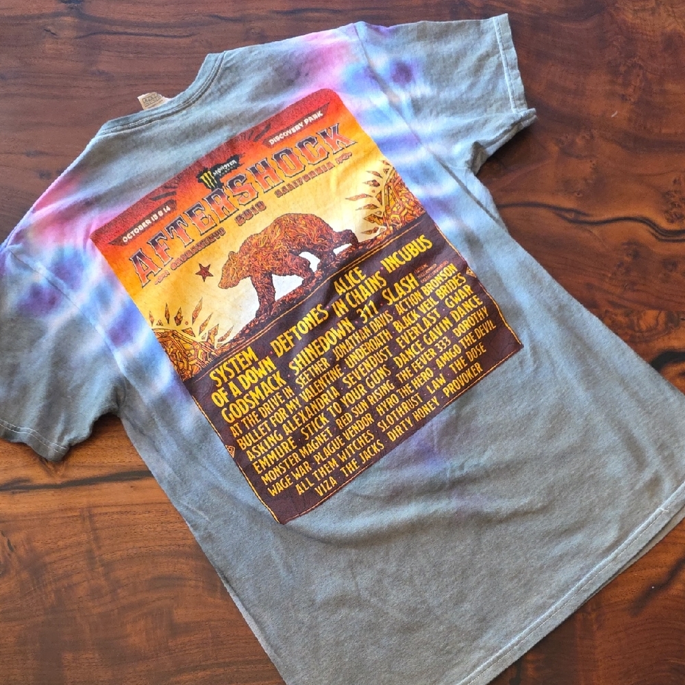 Gray and Purple 🤘Aftershock🤘 Festival Tee🤘2018🤘